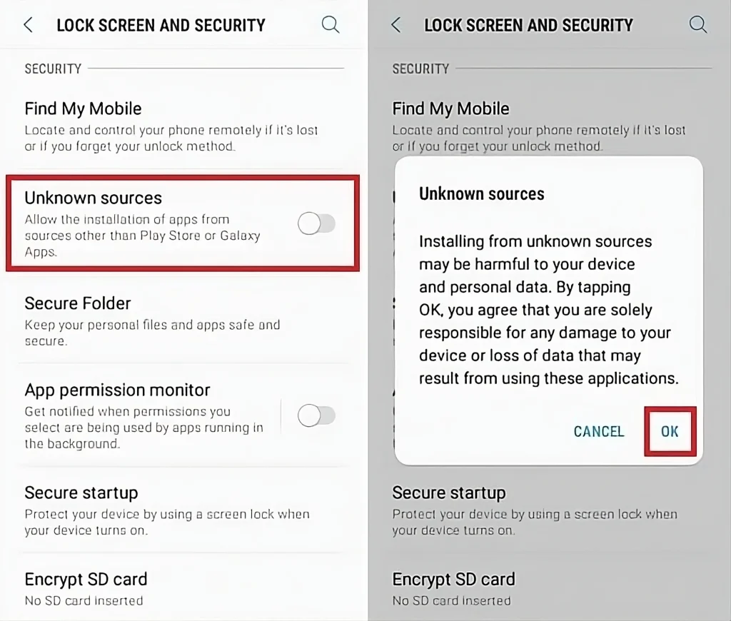 Flixfox Enable Installation from Unknown Sources